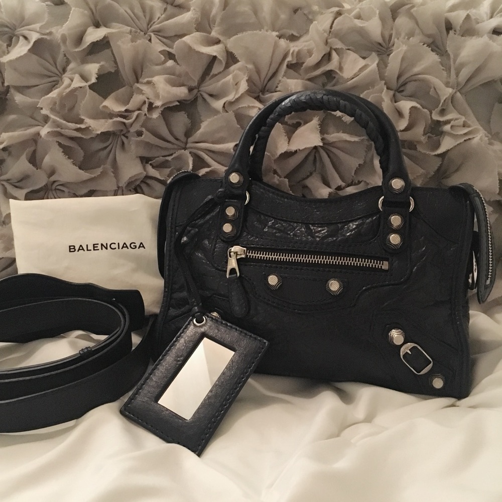 SOLD! Balenciaga giant 12 mini city crossbody blue